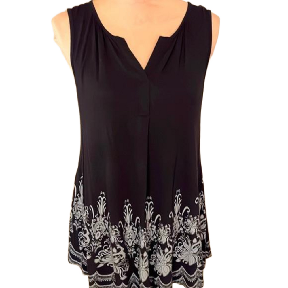 Furnex black embellished tunic size medium